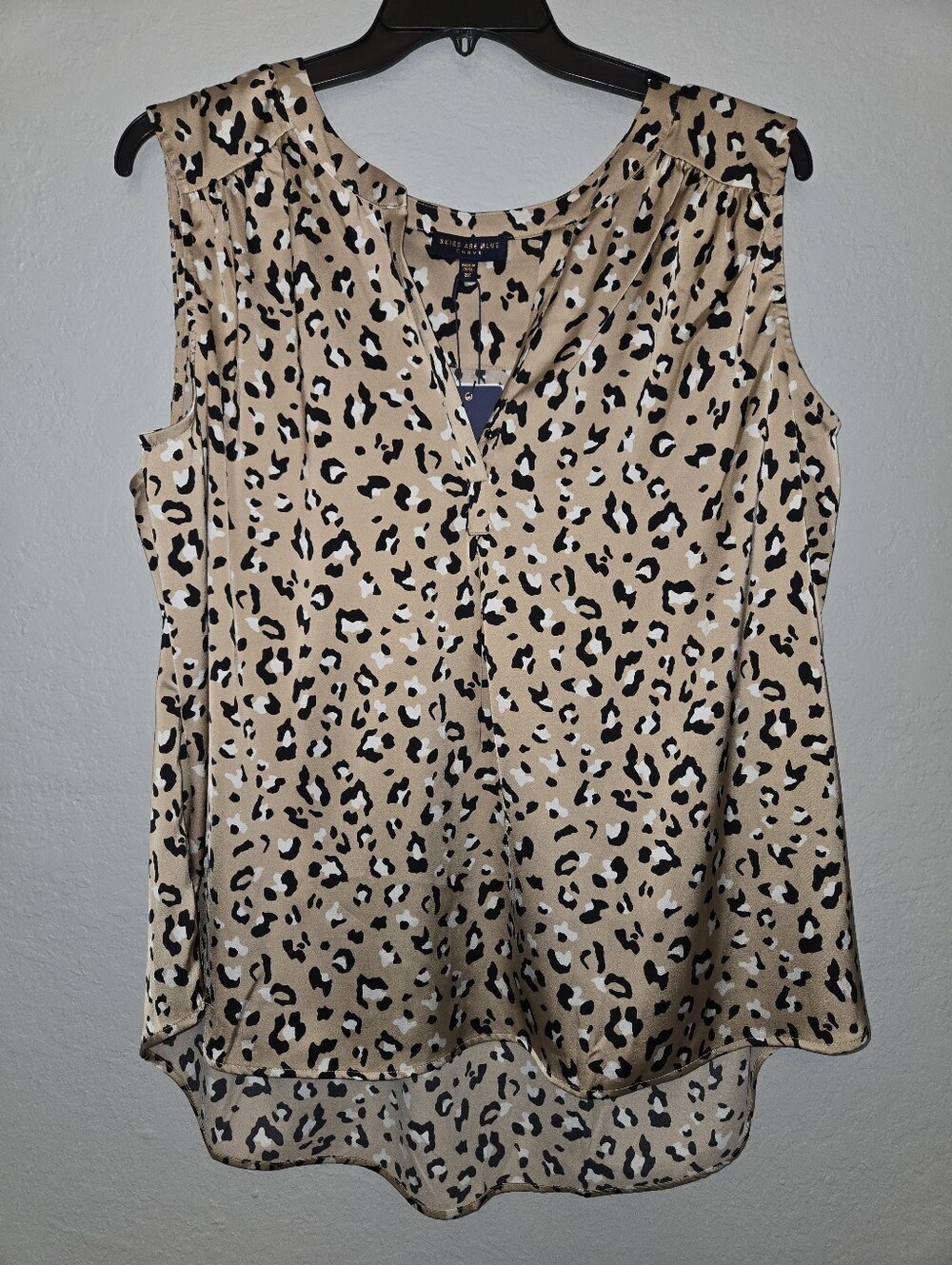 Skies Are Blue Curvy Sleeveless Leopard-Print Camisole Top NWT - Picture 2 of 3